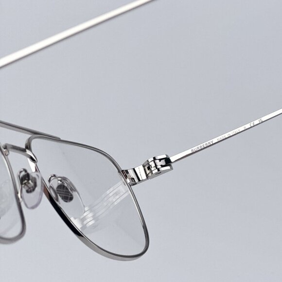 Burberry BE1377 MICHAEL 1005 BRAND NEW Eyeglasses Silver Demo Square Unisex - Picture 6 of 12